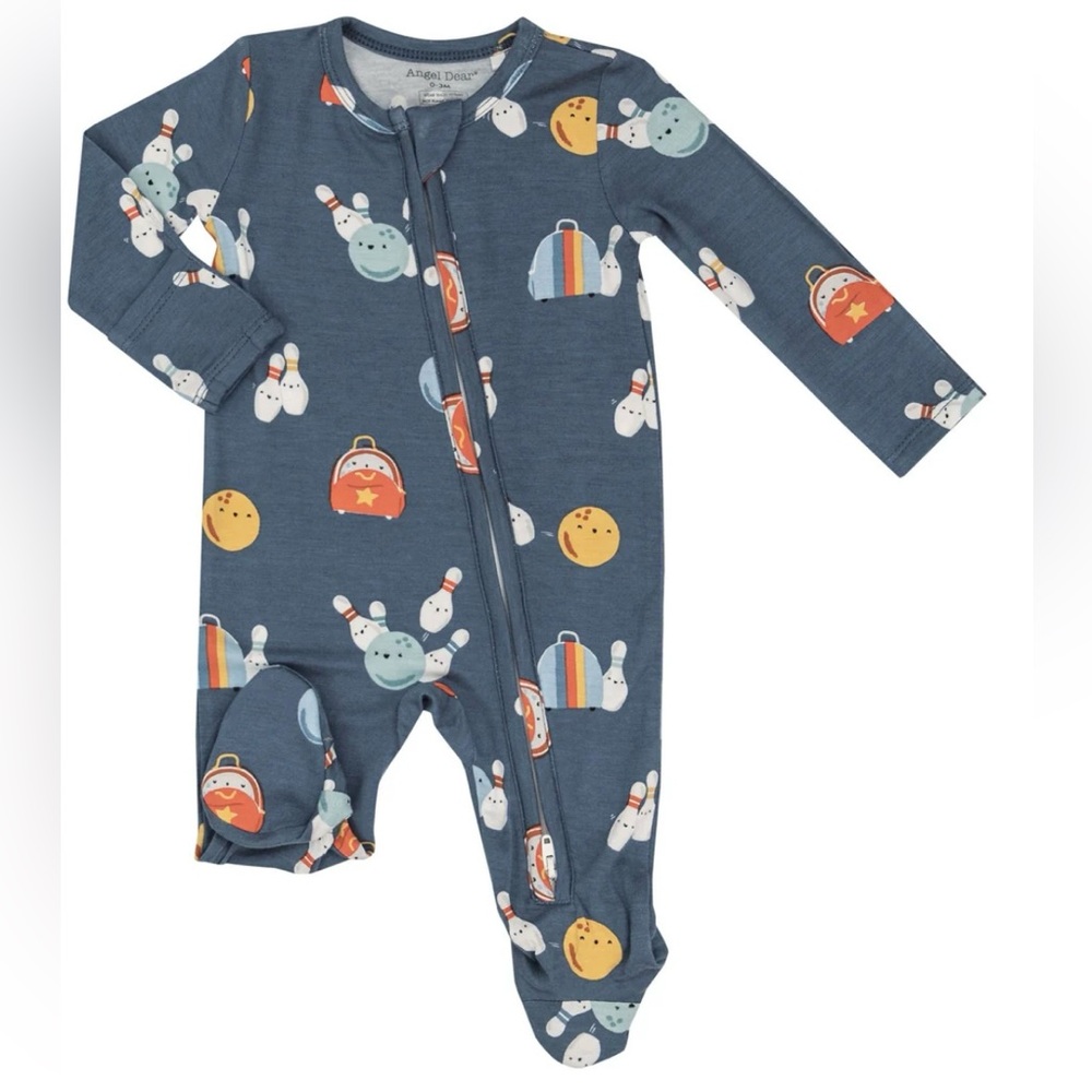 NWT Angel Dear 0-3 month Bowling footie